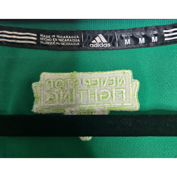 Adidas Mens Notre Dame Jersey Medium Green Fighting Irish Game Issued Basketball - Picture 7 of 10